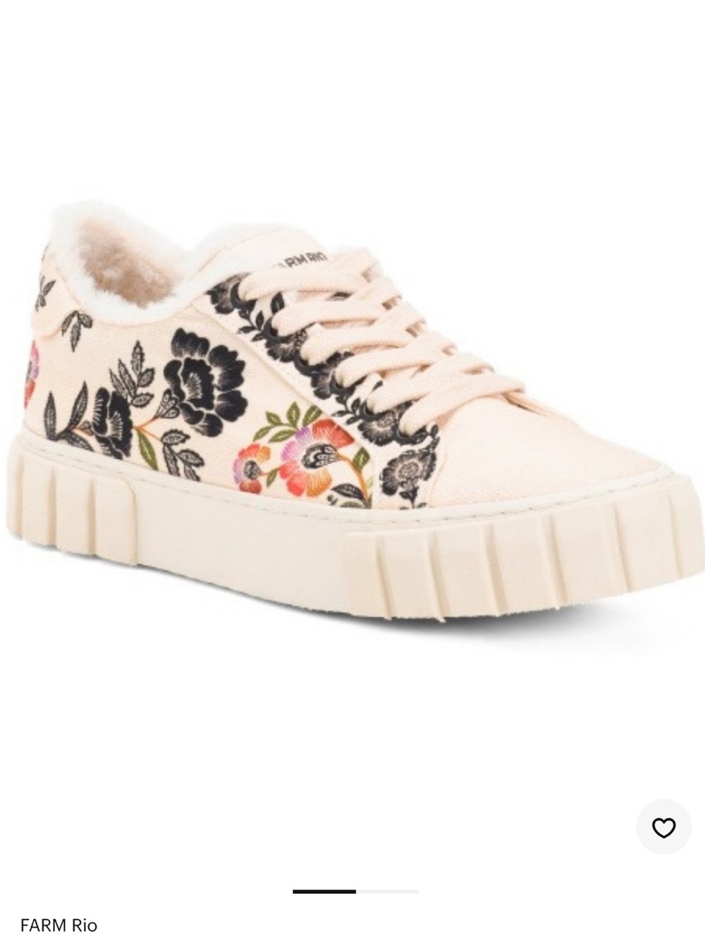 FARM RIO Romantic Garden Flatform Sneakers,Size 8.5 EUC
